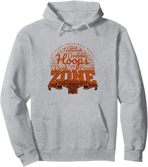 Basketball Men Women Youth Player Slam Dunk Typography Pullover Hoodie