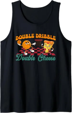 Basketball Pizza Dunk Lovers Food Pizza Tank Top