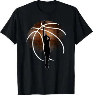 Basketball Player Dunk Dribbling Basketball Sports Game Day T-Shirt