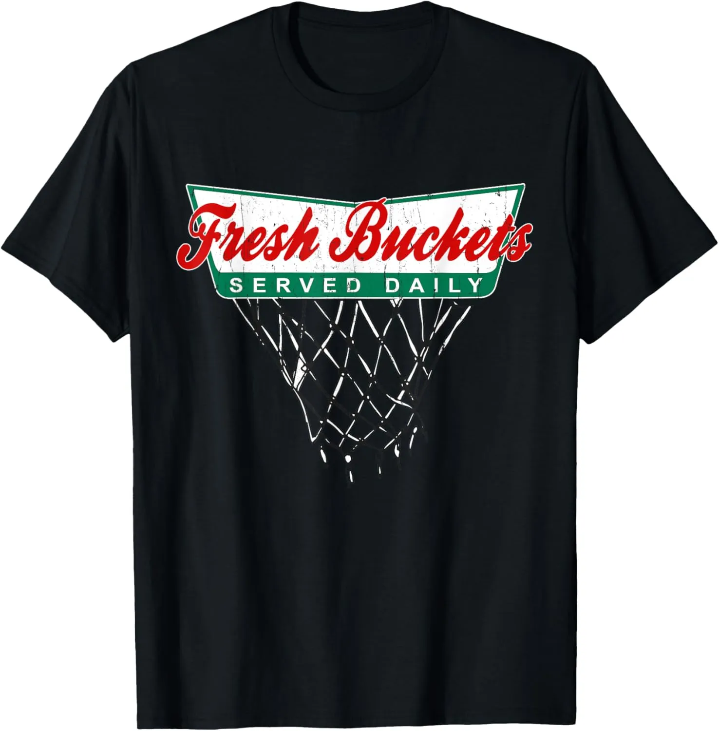 Basketball Player Fresh Buckets Served Daily bball T-Shirt