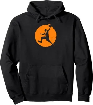 Basketball Player Slam Dunk Sports Graphic Design for Pullover Hoodie