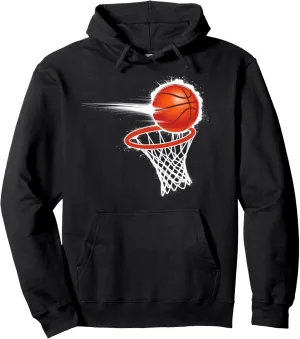 Basketball Slam Dunk Sports Graphic Design for Ballers Pullover Hoodie
