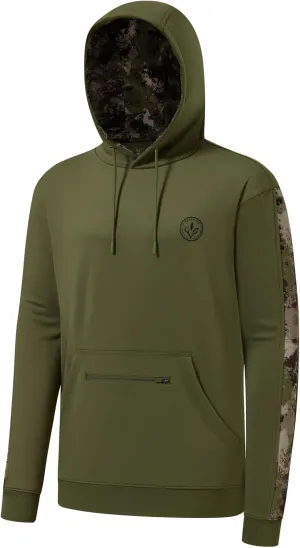 BASSDASH Men’s Hunting Fleece Hoodie Midweight Water Resistant Performance Camo Fishing Outdoor Pullover Sweatshirt FS29M
