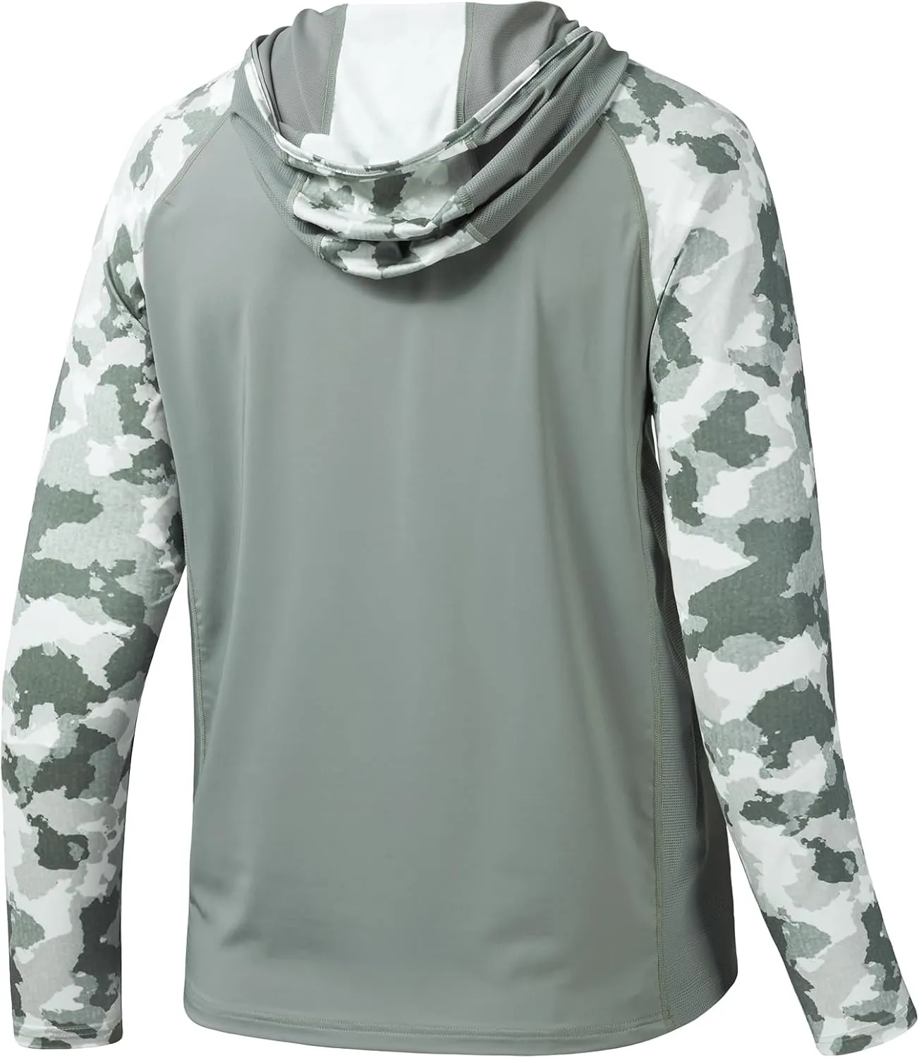 BASSDASH Men’s UPF 50 Performance Fishing Shirt Cooling Hoodie Camo Long Sleeve FS17M