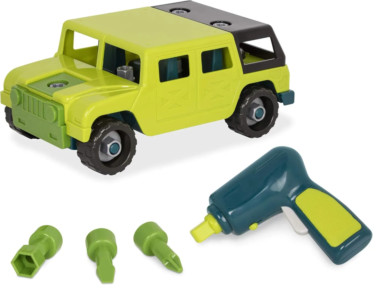 Battat – Construction Toys For Kids, Toddlers – Developmental Toy Vehicle Kit – Take Apart Truck With Screwdriver And Tools – Take-Apart 4X4 – 3 Years   – Take-Apart 4 X 4