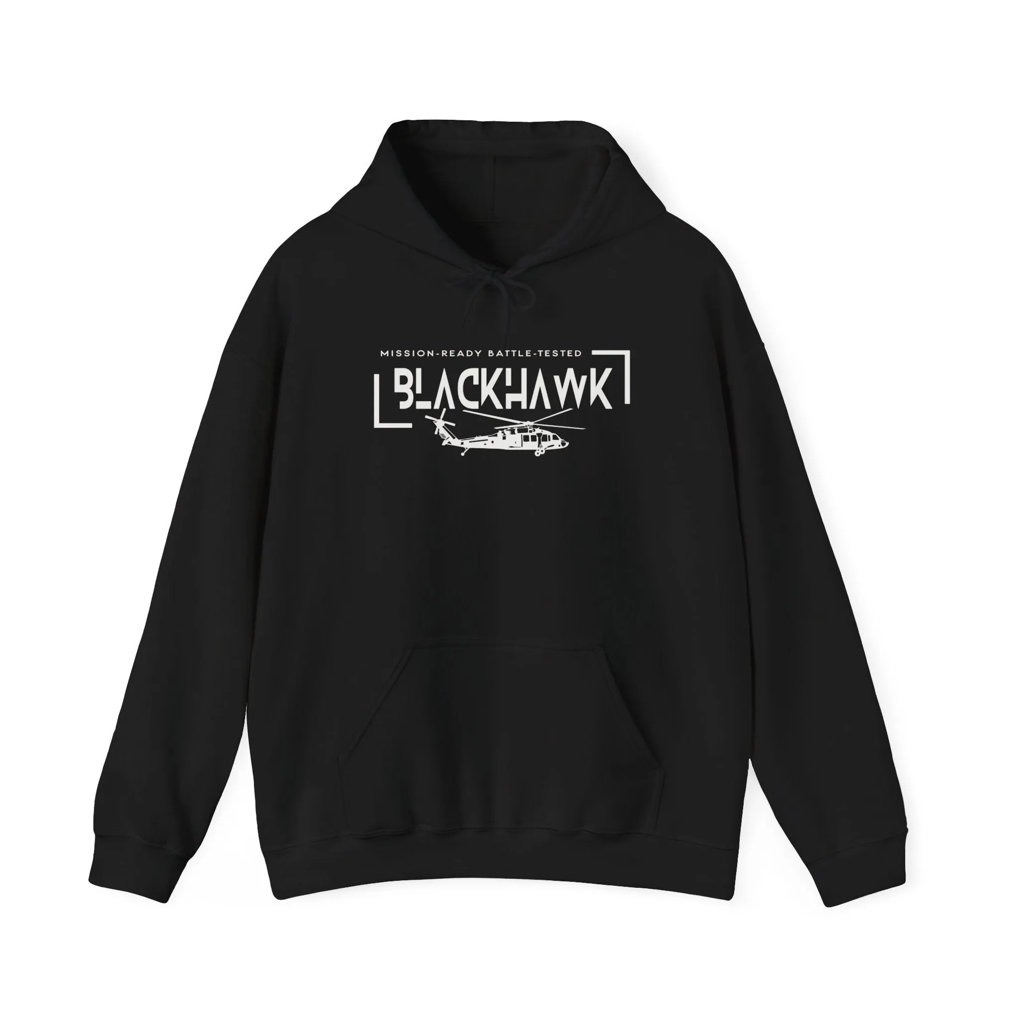 Battle Tested Blackhawk Helicopter Unisex Heavy Blend Hooded Sweatshirt