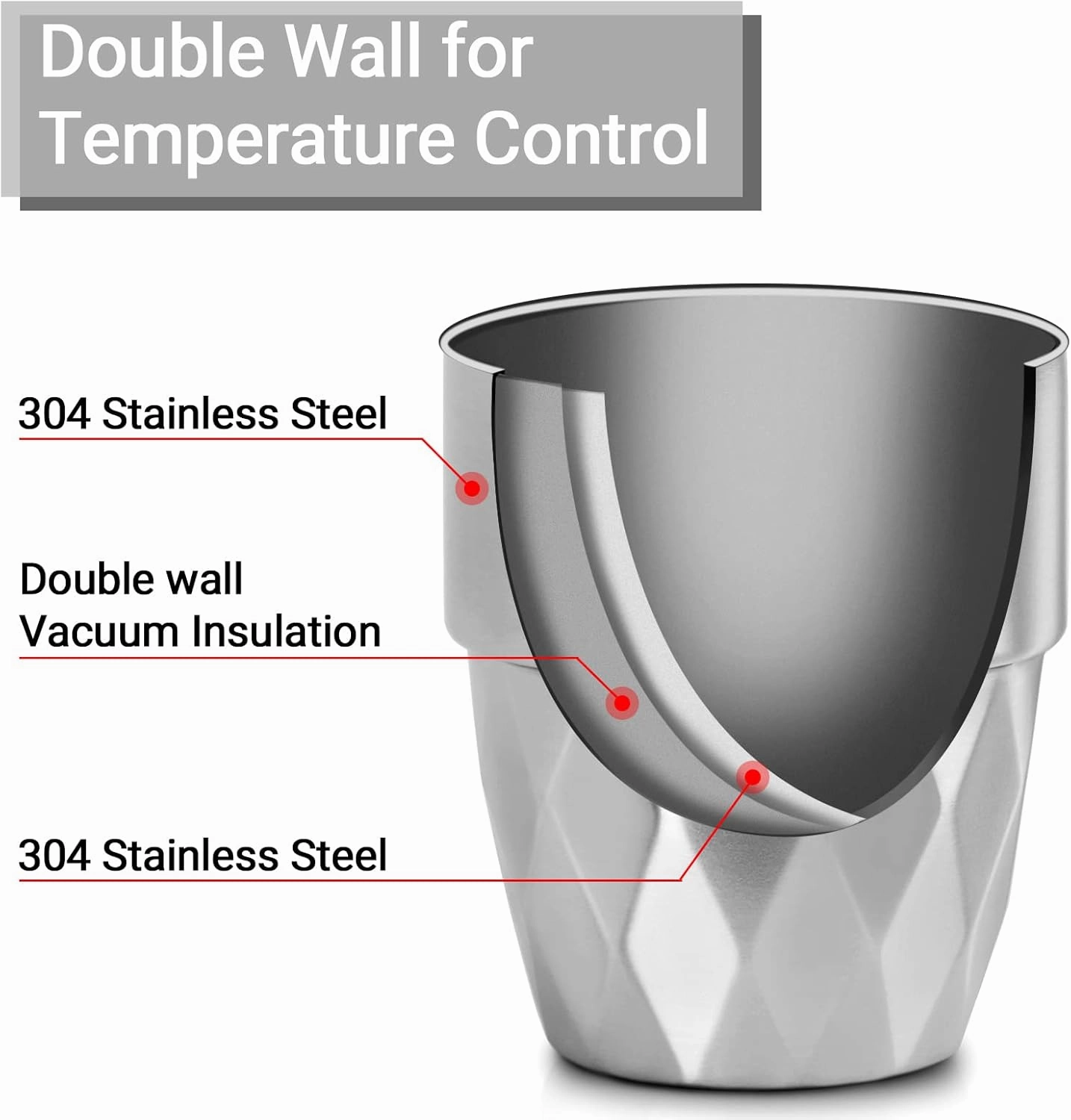 Beasea Stainless Steel Cups 10 oz, 12 Pack Bulk Stackable Insulated Stainless Steel Drinking Tumbler Cups Double Wall Metal Small Pint Glasses Tin Cups for Home Restaurant Office Party Camping