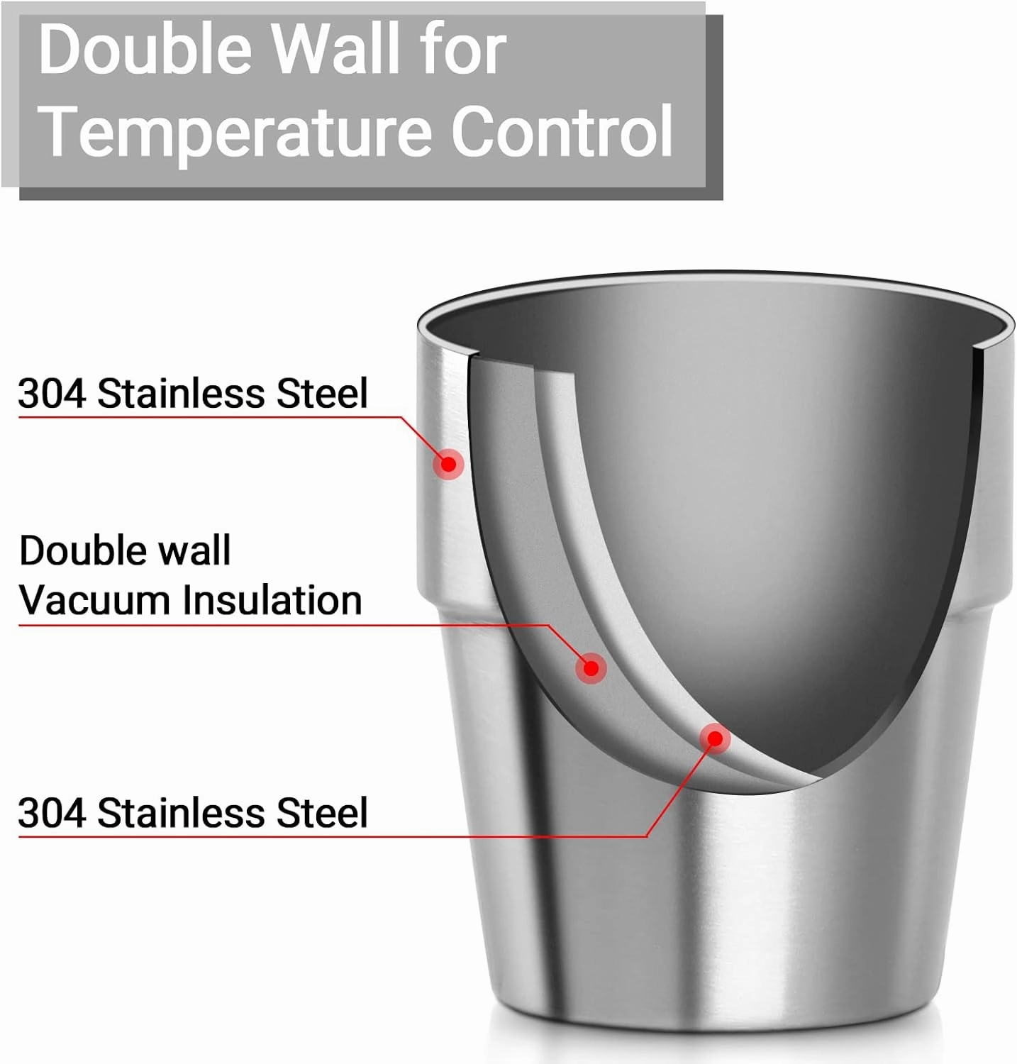 Beasea Stainless Steel Cups 10 oz, 12 Pack Small Stackable Insulated Bulk Stainless Steel Tumbler Cups for Drinking Double Wall Metal Pint Glasses Tin Cups for Home Restaurant Office Party Camping
