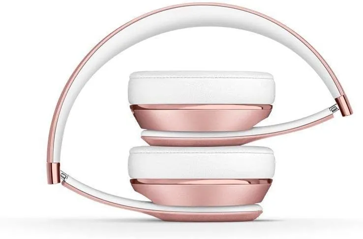 Beats Solo3 Wireless On-Ear Headphones - Rose Gold (Renewed Premium)