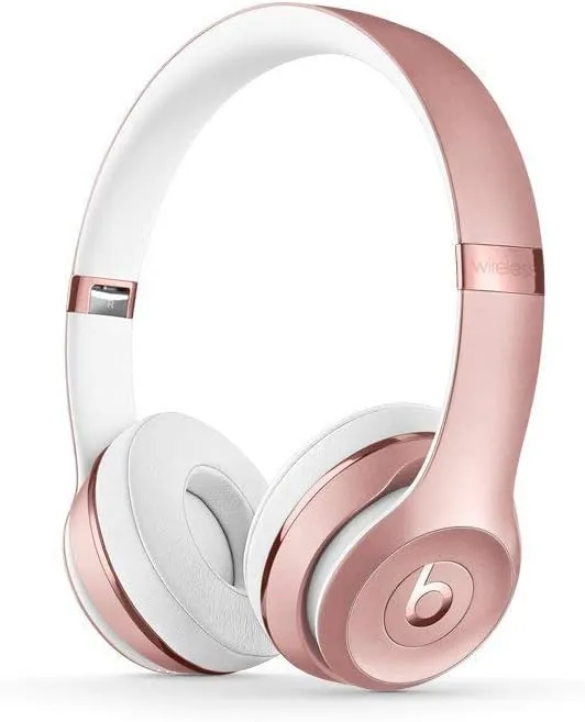 Beats Solo3 Wireless On-Ear Headphones - Rose Gold (Renewed Premium)