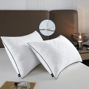 Bed Pillows for Sleeping Queen Size 2 Packs，Ultra Soft Fluffy ，Premium Soft Down Alternative Fill Set of 2 for Back,Zipper Opening Design, can add and Remove Filler According to Your Needs