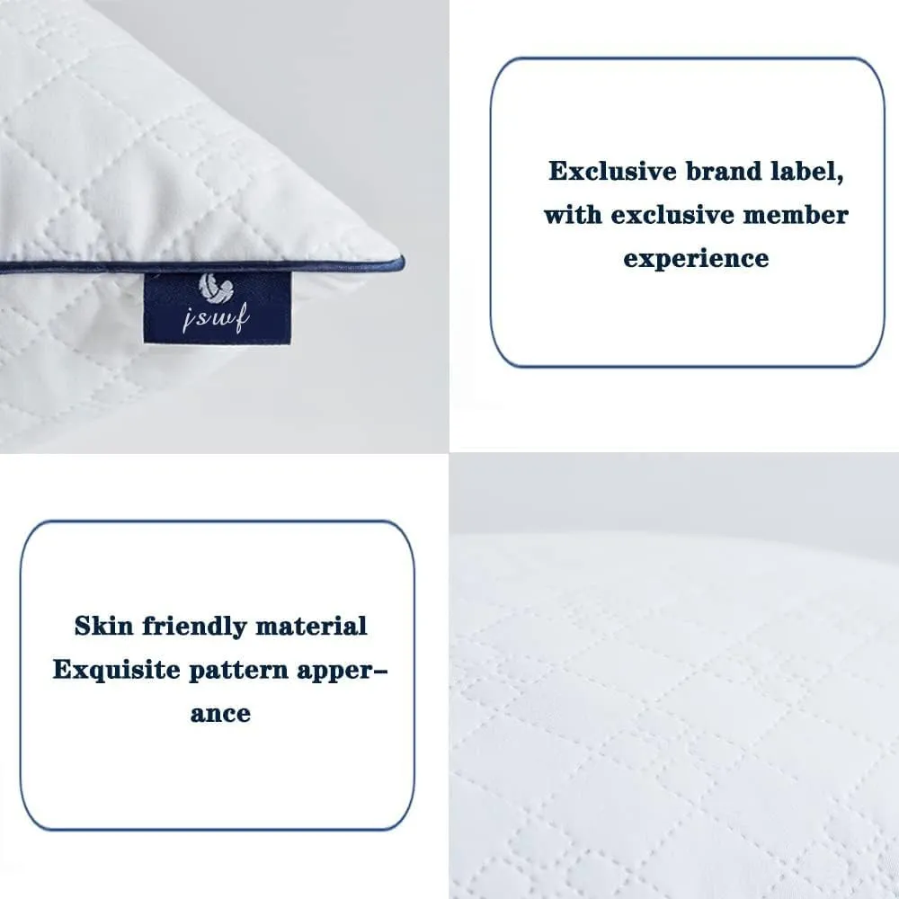 Bed Pillows for Sleeping Queen Size 2 Packs，Ultra Soft Fluffy ，Premium Soft Down Alternative Fill Set of 2 for Back,Zipper Opening Design, can add and Remove Filler According to Your Needs