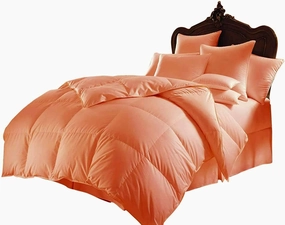Bed in A Bag Emperor King Comforter Set 3 Piece Down Alternative Comforter for Emperor King Size Bed - Peach - 1000 Thread Count with 500 GSM Fluffy Bedding Comforter Wrinkle Free