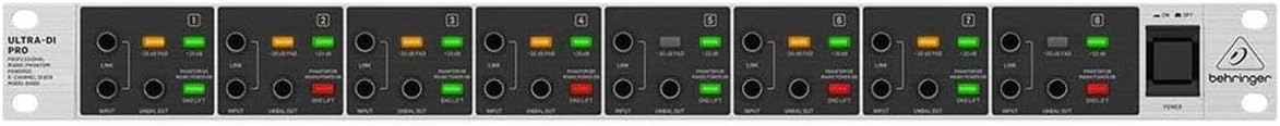 Behringer Ultra-DI Pro DI800v2 8-Channel Active Instrument Direct Box