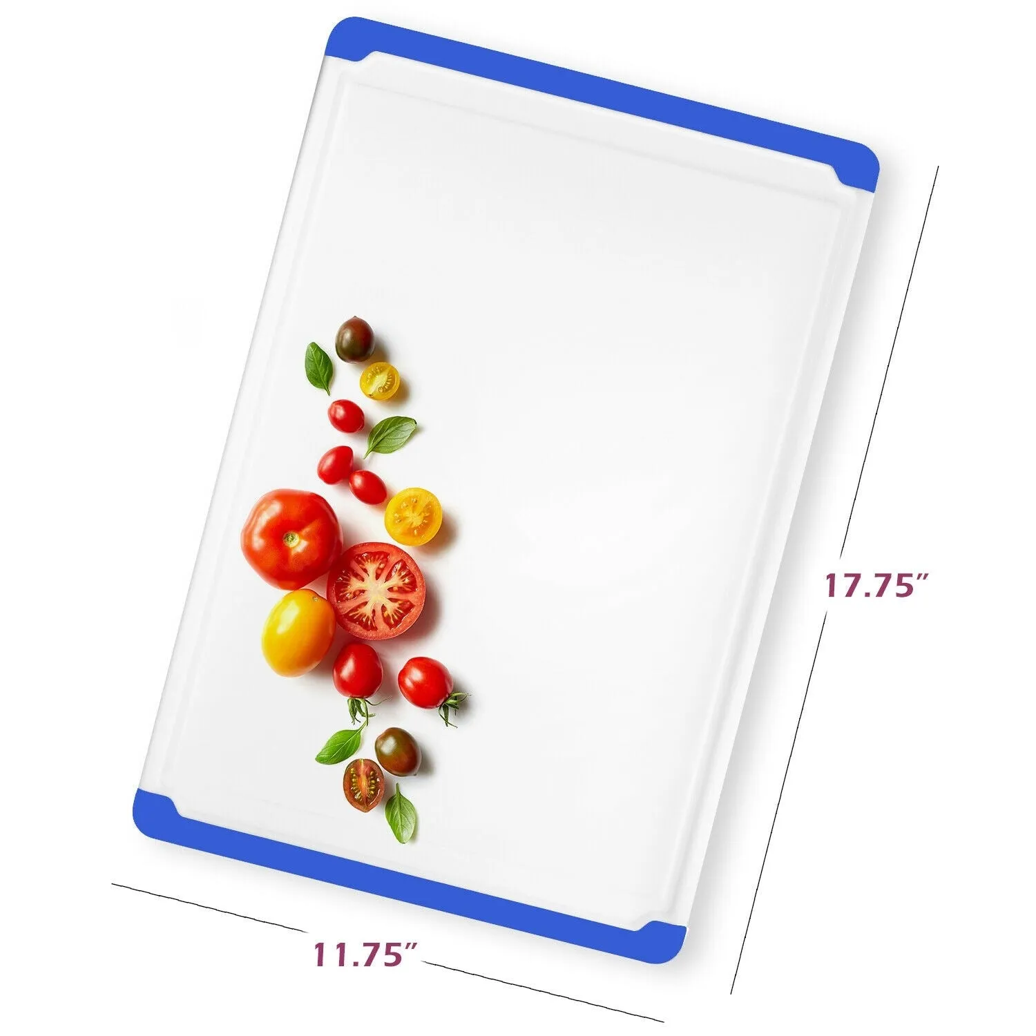 Belwares Large Plastic Cutting Board With Drip Grooves