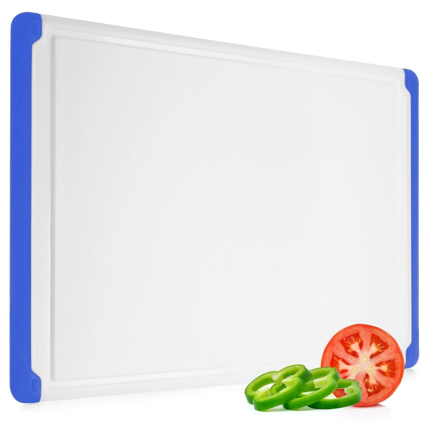 Belwares Large Plastic Cutting Board With Drip Grooves