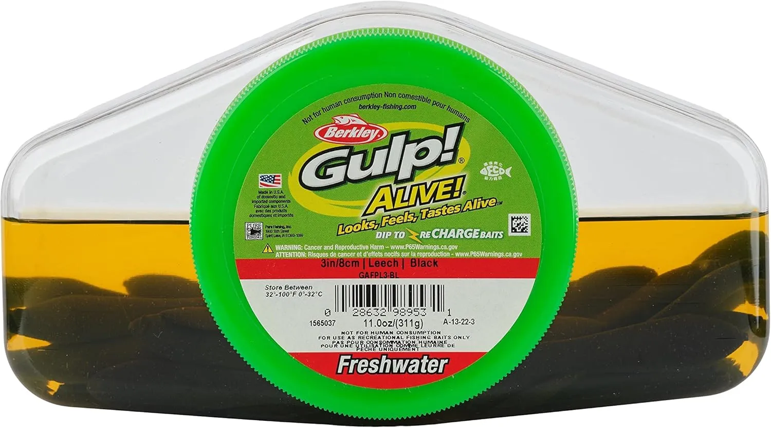 Berkley Gulp! Alive! Leech Fishing Soft Bait
