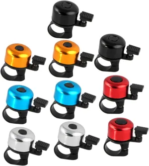 BESPORTBLE 10pcs Colorful Bike Bell Set Miniature Bike Bells for Boys and Girls Adults Vintage Bell Loud Sound for Trail Riding Safety on Road