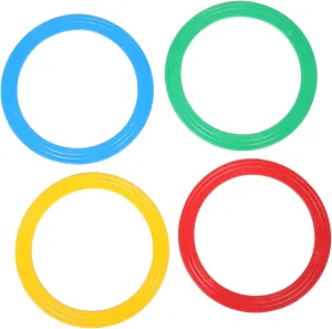 BESPORTBLE 4pcs Acrobatic Circus Rings Professional Juggling Props for Performers Lightweight and Portable for Street Stage Shows for Skill Development Visual Appeal