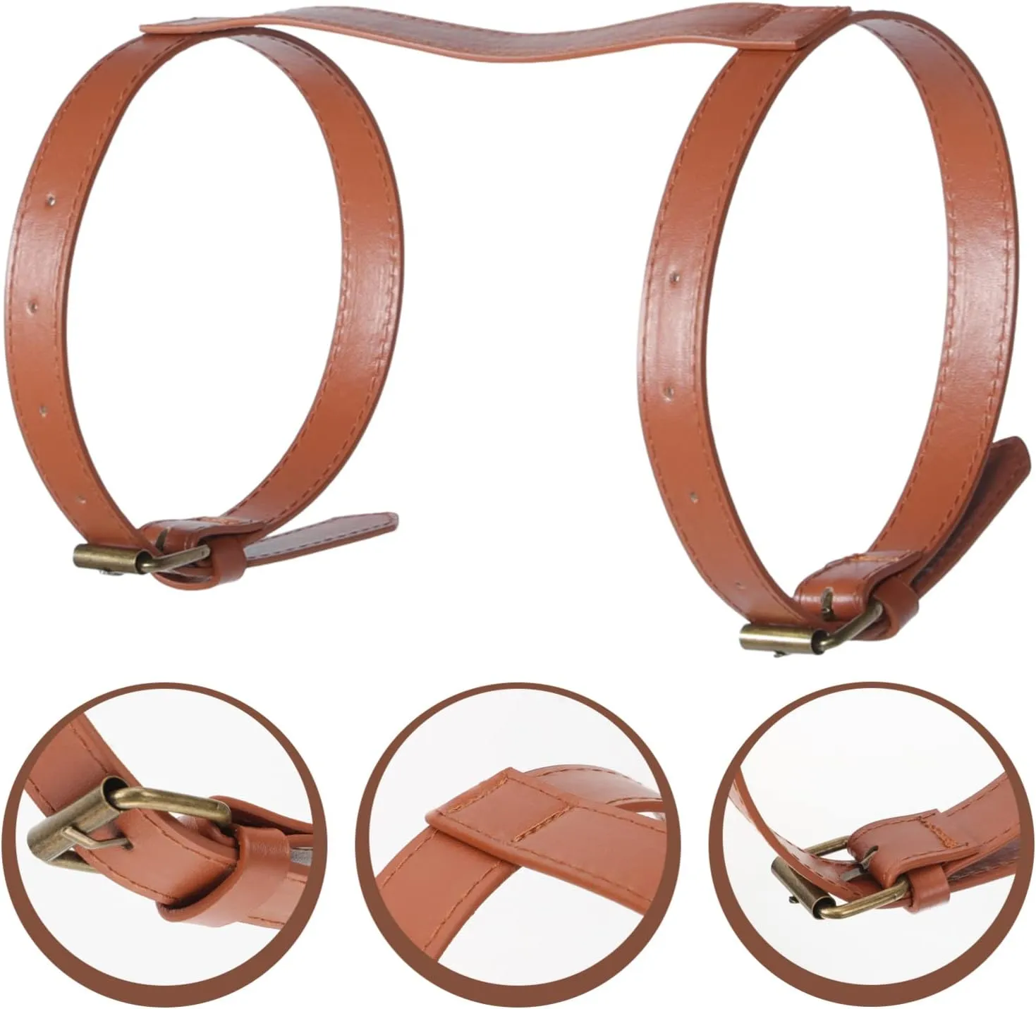 BESPORTBLE Outdoor Floor Mat Binding Strap Adjustable Leather Blanket Carrying Strap for Beach and Camping Supplies Durable and Easy to Use for Securing Ground Mats and Blankets