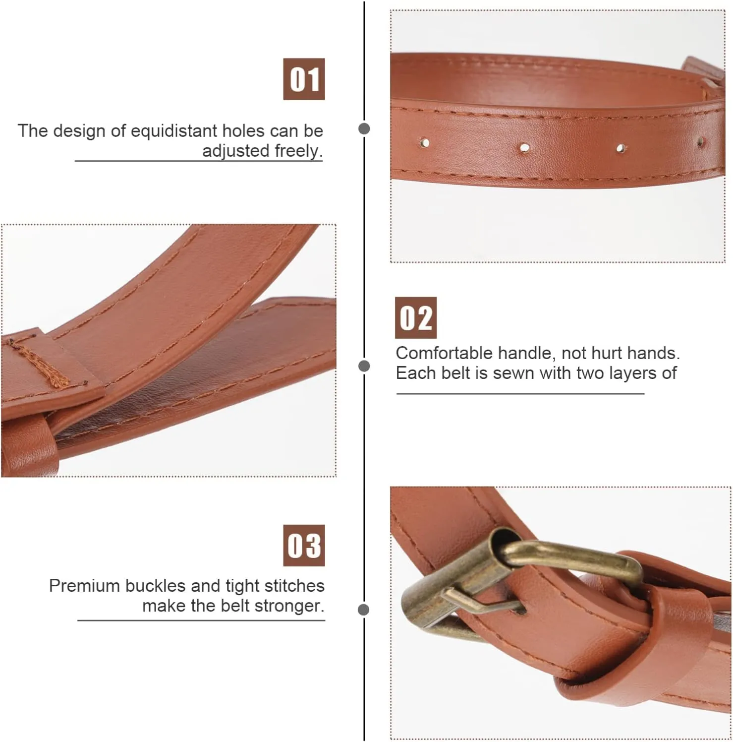 BESPORTBLE Outdoor Floor Mat Binding Strap Adjustable Leather Blanket Carrying Strap for Beach and Camping Supplies Durable and Easy to Use for Securing Ground Mats and Blankets