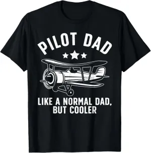 Best Pilot Art For Men Dad Aircraft Aviation Airplane Pilots T-Shirt