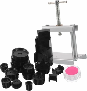 BESTYASH Watch Back Case Closer Tool for Quartz and Mechanical Watches Iron Press Molds Efficient Battery Replacement and Repair Kit for Easy