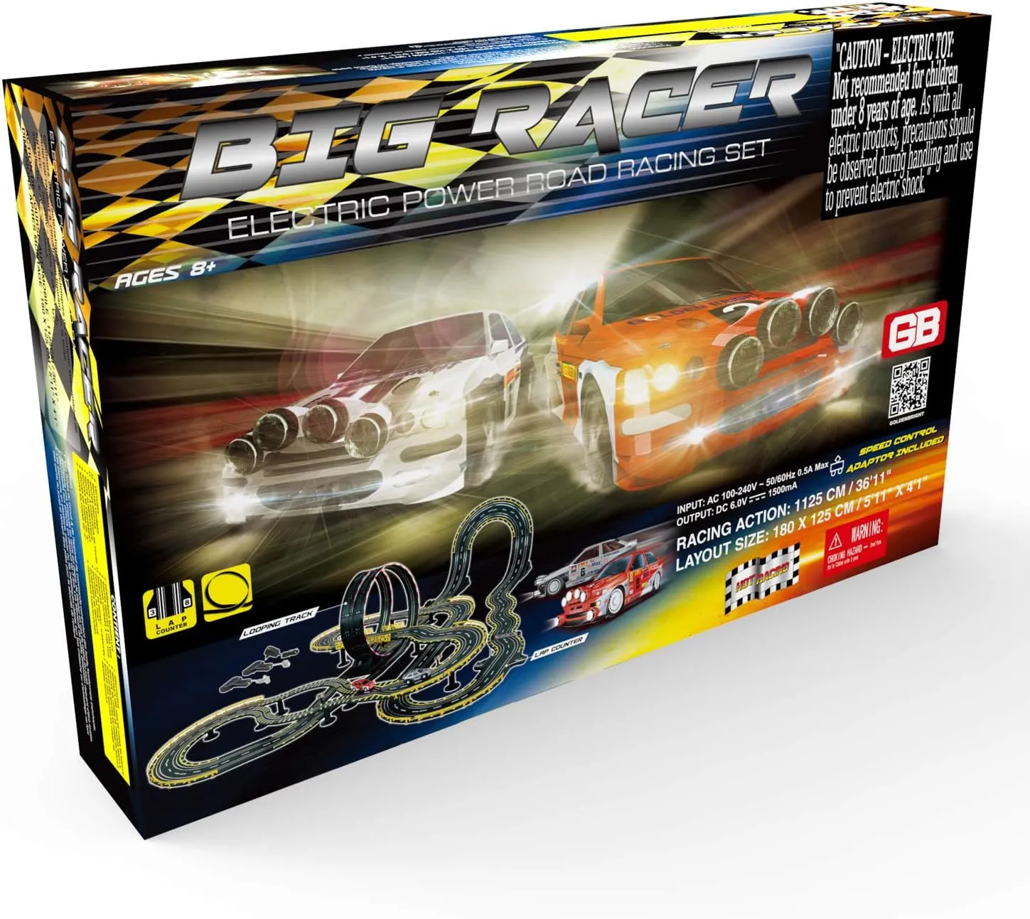 Big Racer Road Racing Set- Electric Powered