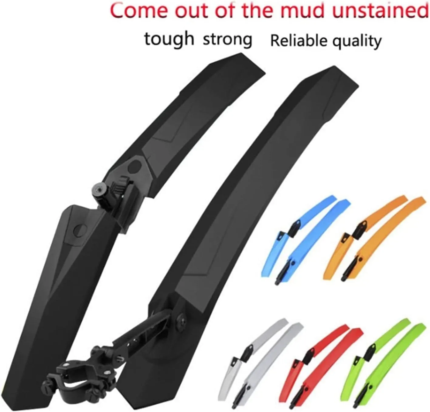 Bike Fender, Portable Bicycle Mudguard,Portable Adjustable Bike Front and Rear Mud Guard Fenders set,Road Bicycle Mudguard Bike Fender Removable Fenders Wings Compatible With Ass Savers Fenders Bike P