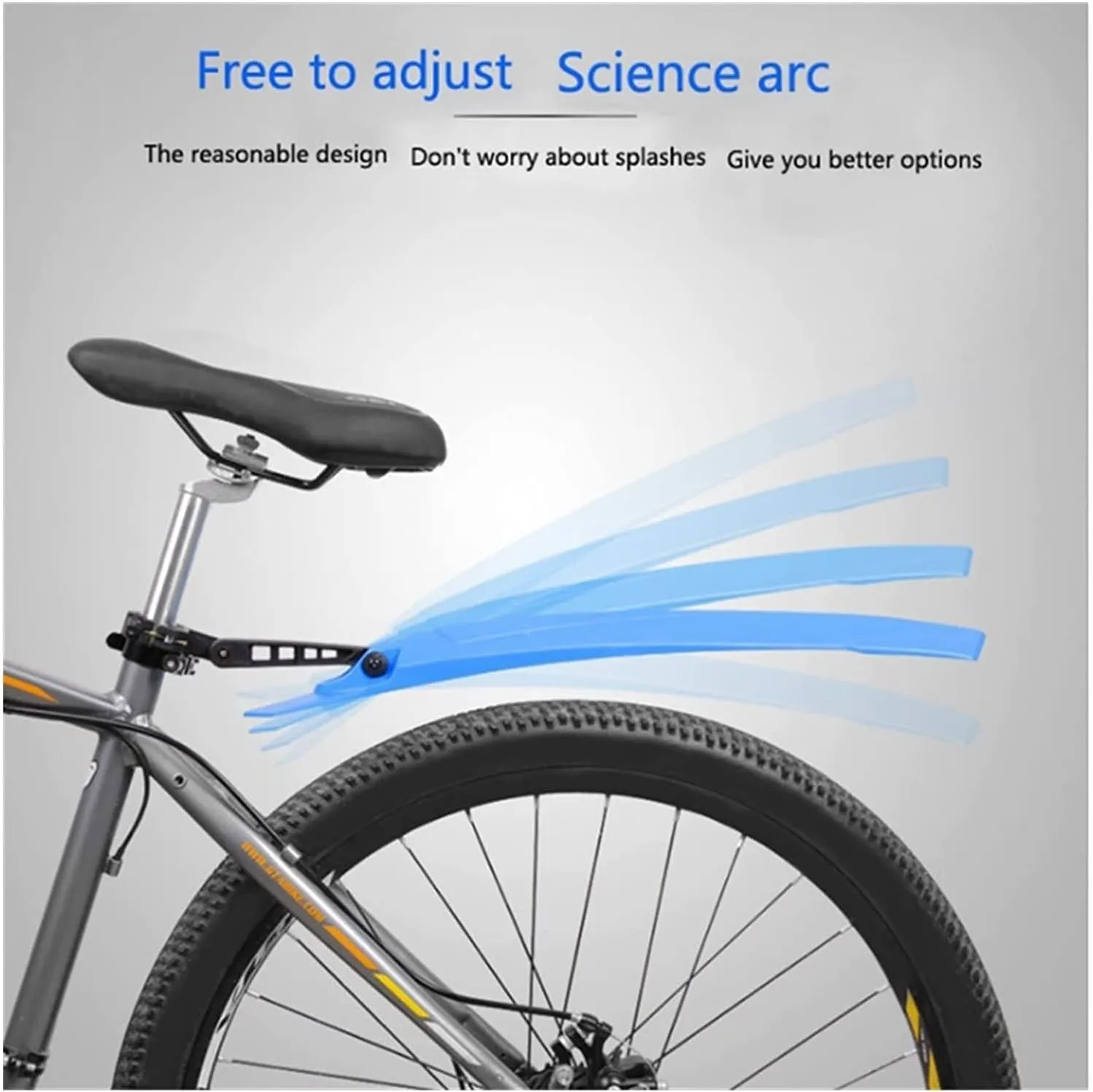 Bike Fender, Portable Bicycle Mudguard,Portable Adjustable Bike Front and Rear Mud Guard Fenders set,Road Bicycle Mudguard Bike Fender Removable Fenders Wings Compatible With Ass Savers Fenders Bike P