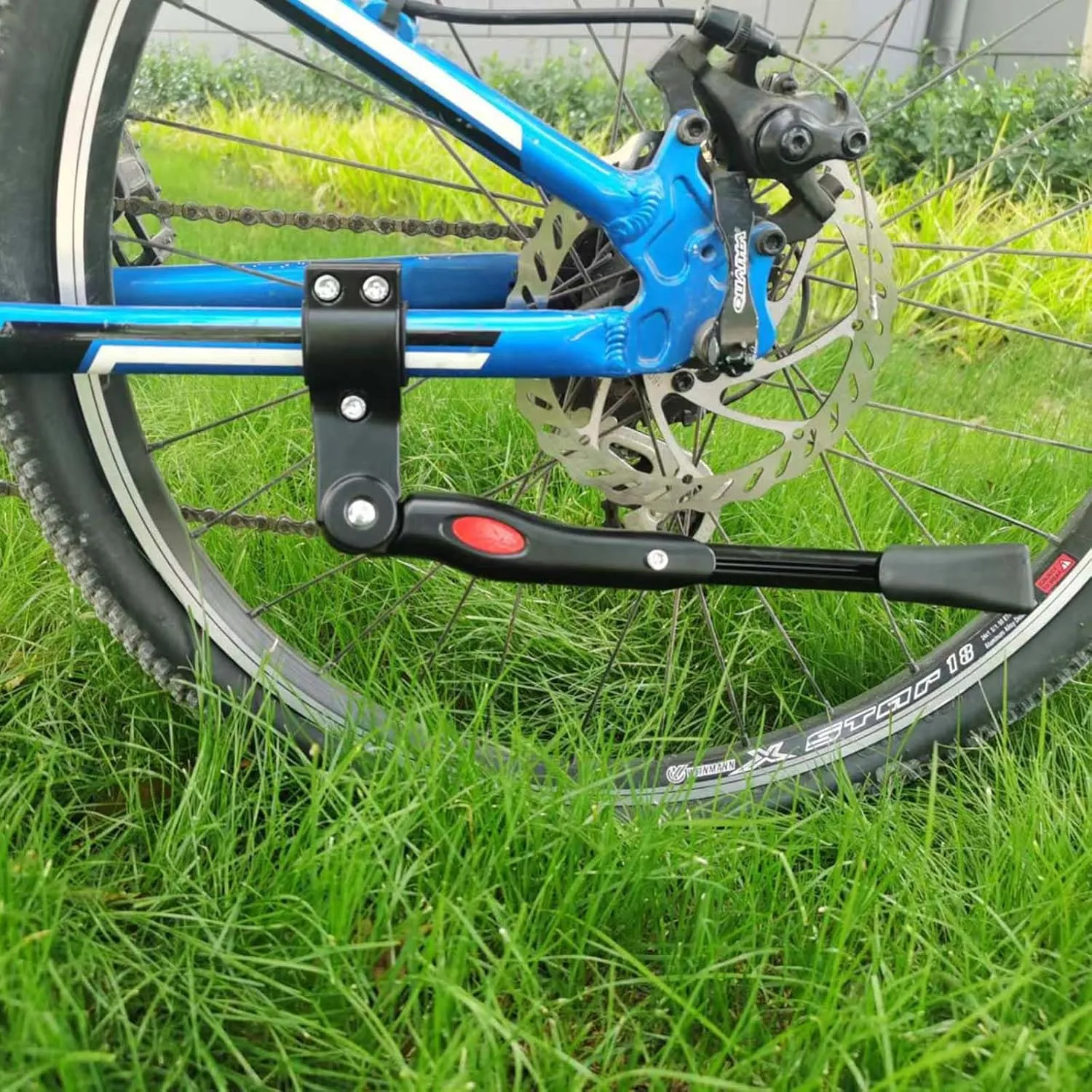 Bike Kickstand Aluminium Adjustable Center Bicycle Kickstand suitable Rear Side Bicycle Kickstand Fit for 26" 27.5" 29" 700C Bike Kick Stand for Bicycles Kickstand