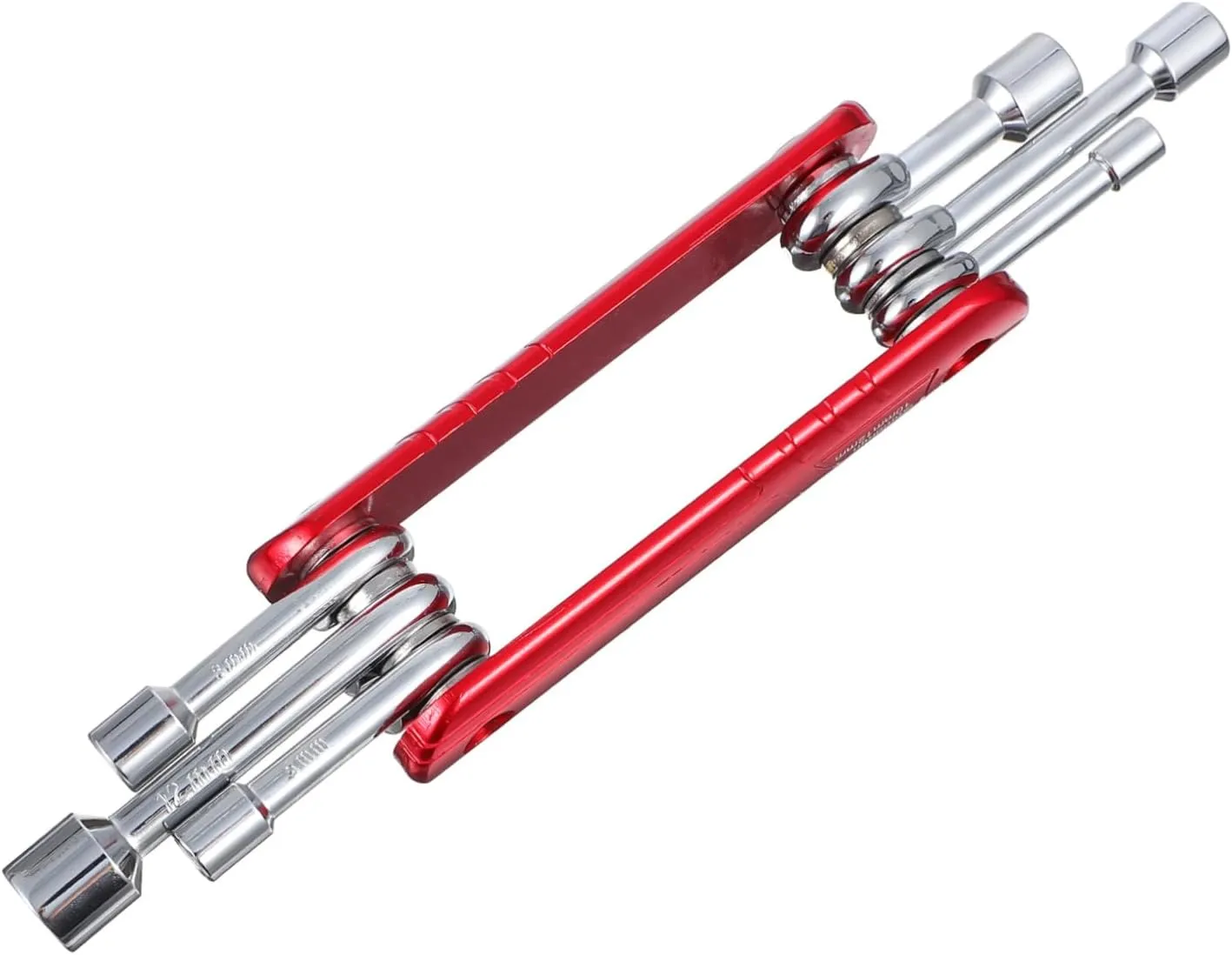 Bike Tool Kit 6-in-1 Folding Socket Wrench for Tire Repair Ratchet Set