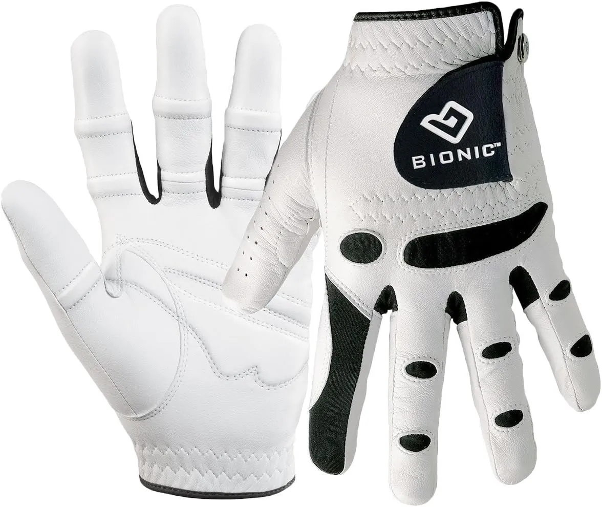 Bionic StableGrip with Natural Fit Golf Glove - White