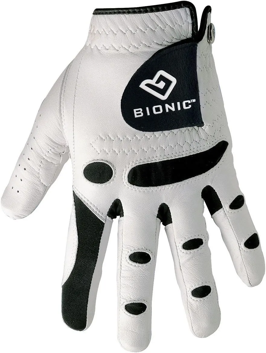 Bionic StableGrip with Natural Fit Golf Glove - White