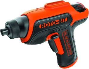 BLACK DECKER 4V MAX Electric Screwdriver, Cordless, 180 RPM, 8 Bits With Built-In, Storage Compartment, Batteries Included (BDCS50C)