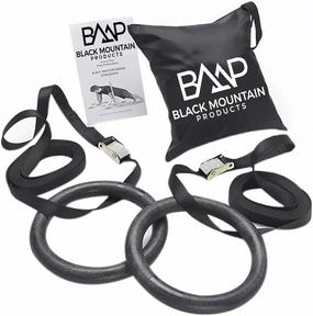 Black Mountain Products 1200lbs Rated Multi-Use Exercise Gymnastics Rings