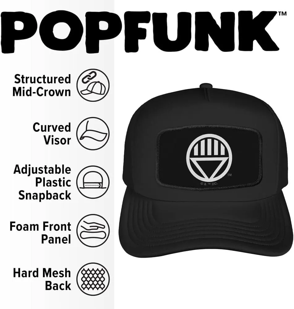Blackest Night Lanterns Sublimated Patch Adjustable Snapback Foam Trucker Hat - Unisex for Men and Women, Collection