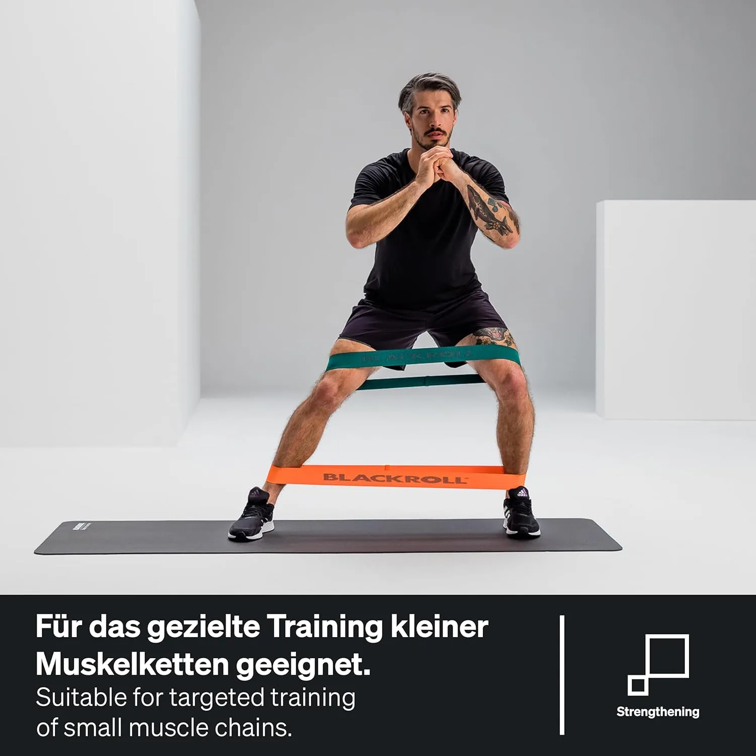 BLACKROLL® Loop Band (32 cm) | Resistance Band for Exercises Fitness and Training | Elastic Fabric Comfortable on The Skin | Home, Gym, Office, Park | Made in Germany
