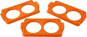 Blackstone 5600 Silicone Egg & Omelet Ring for Breakfast, Non Stick Food Grade Round Egg Cooking Shapers Ring Mold for Pancake, Patties & English Muffin – Portable Griddle Accessories,Orange(Set of 3)