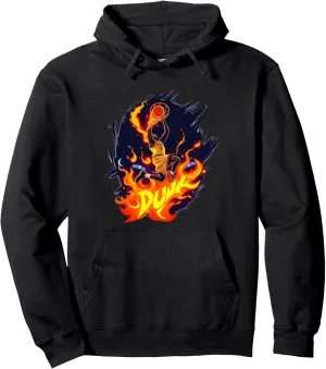 Blazing Basketball Dunk Pullover Hoodie