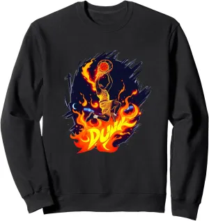 Blazing Basketball Dunk Sweatshirt