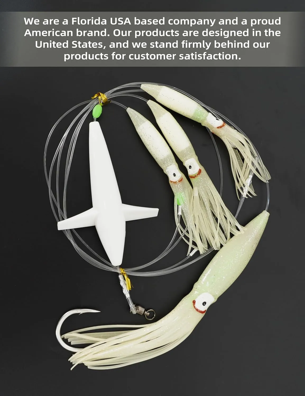 BLUEWING Fishing Daisy Chain Big Game Bulb Squid Trolling Bird Tuna Lures Fish Teasers for Marlin Sailfish