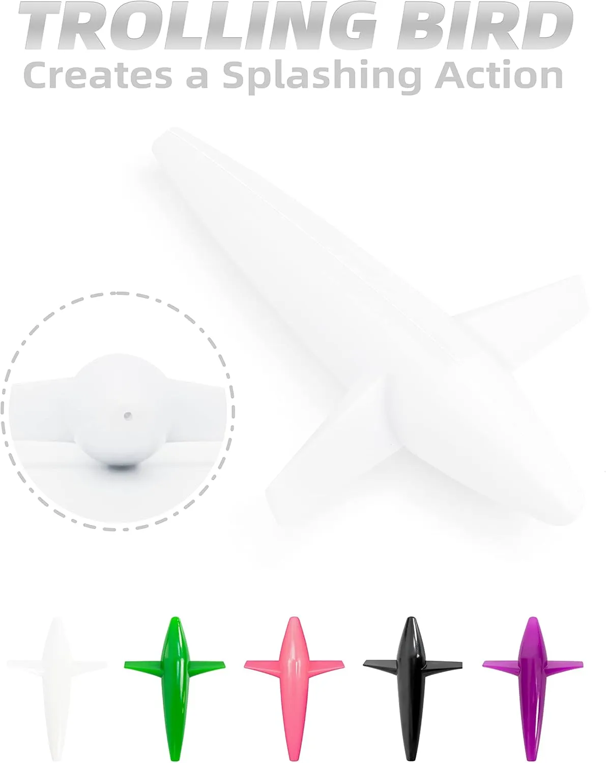 BLUEWING Fishing Daisy Chain Big Game Bulb Squid Trolling Bird Tuna Lures Fish Teasers for Marlin Sailfish