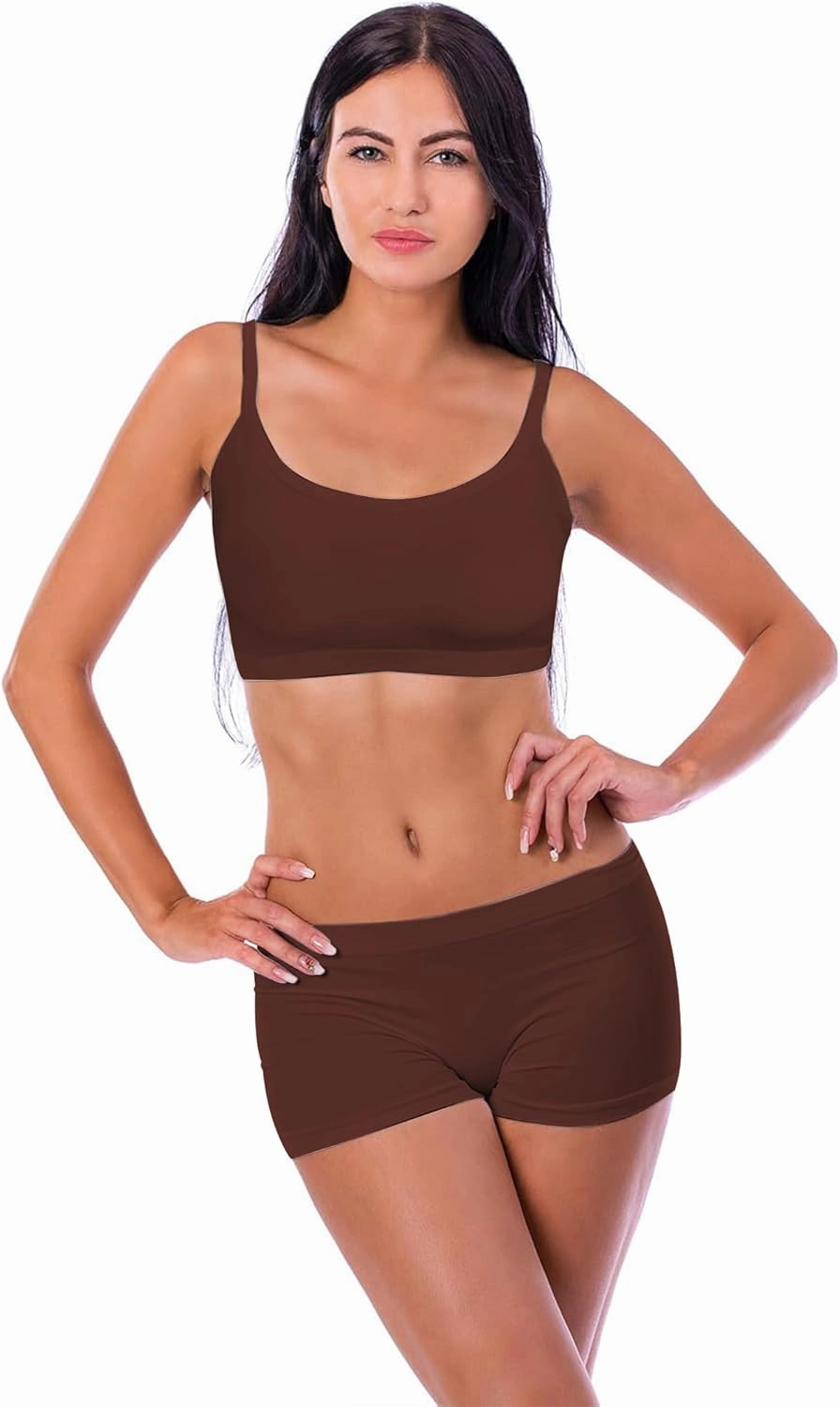 Blulu Mini Camisole Bra Wireless Padded Bra with Adjustable Straps for Women Girls