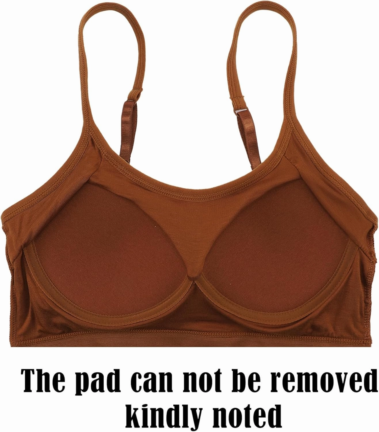 Blulu Mini Camisole Bra Wireless Padded Bra with Adjustable Straps for Women Girls