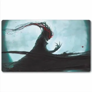 Board Game TCG Playmat Tabletop Card Playmat MTG RPG CCG Trading Card Game Play mats Smooth Cloth Surface Rubber Base with Stitched Edges Original Play Mat Art Designs 24X14inch-magic World