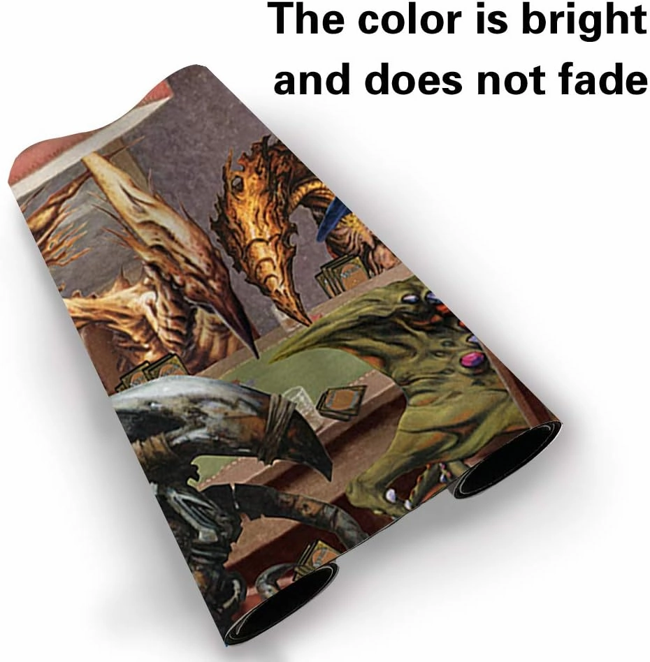 Board Game TCG Playmat Table Mats Games Size 60X35 cm Mousepad Compatible for MTG RPG CCG Trading Card Game Play mats (SLIVERS-Playing-Poker)