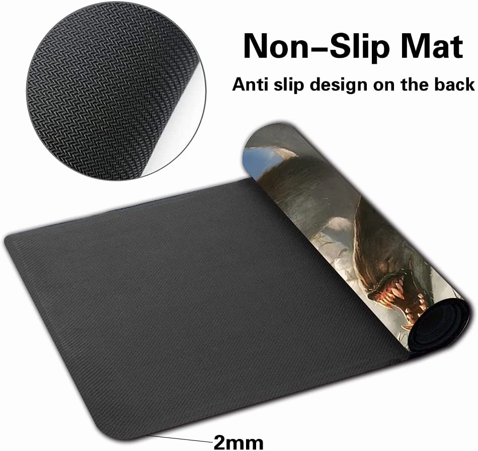 Board Game TCG Playmat Table Mats Games Size 60X35 cm Play Mats Compatible for MTG RPG CCG Trading Card Game Mousepad (Apocalypse Hydra)