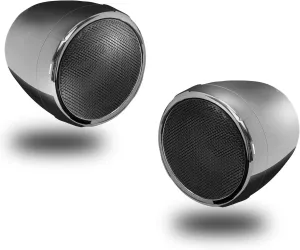 BOSS Audio Systems MCBC425BA Motorcycle ATV UTV Speaker - Bluetooth, Weatherproof 3 Inch Speakers, Built-in Amplifier