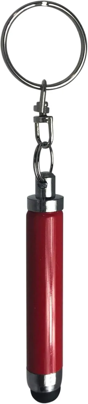 BoxWave Stylus Pen Compatible with ApoloSign Android 11 Tablet M108 (10 in) - Bullet Capacitive Stylus, Mini Stylus Pen with Keyring Loop - Ruby